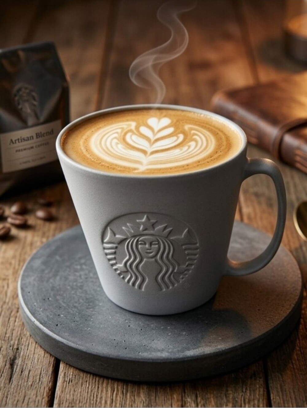 NWOT TALL 12 Oz STARBUCKS 2020 GREY SIREN ANNIVERSARY MUG STONE FINISH